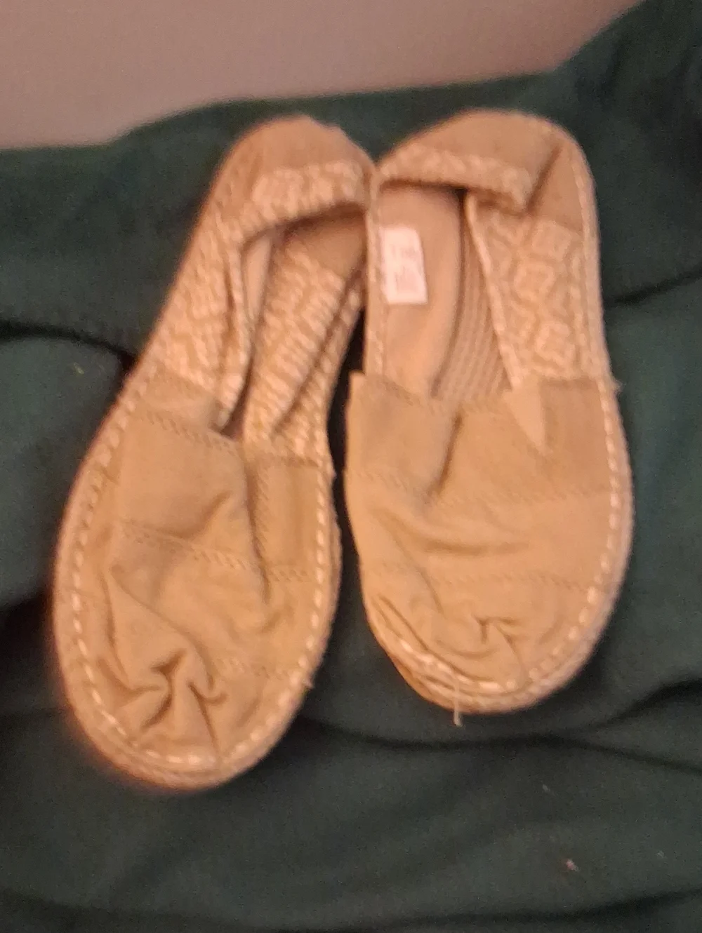 Faded Glory Kids Tan Slip-On Moccasins